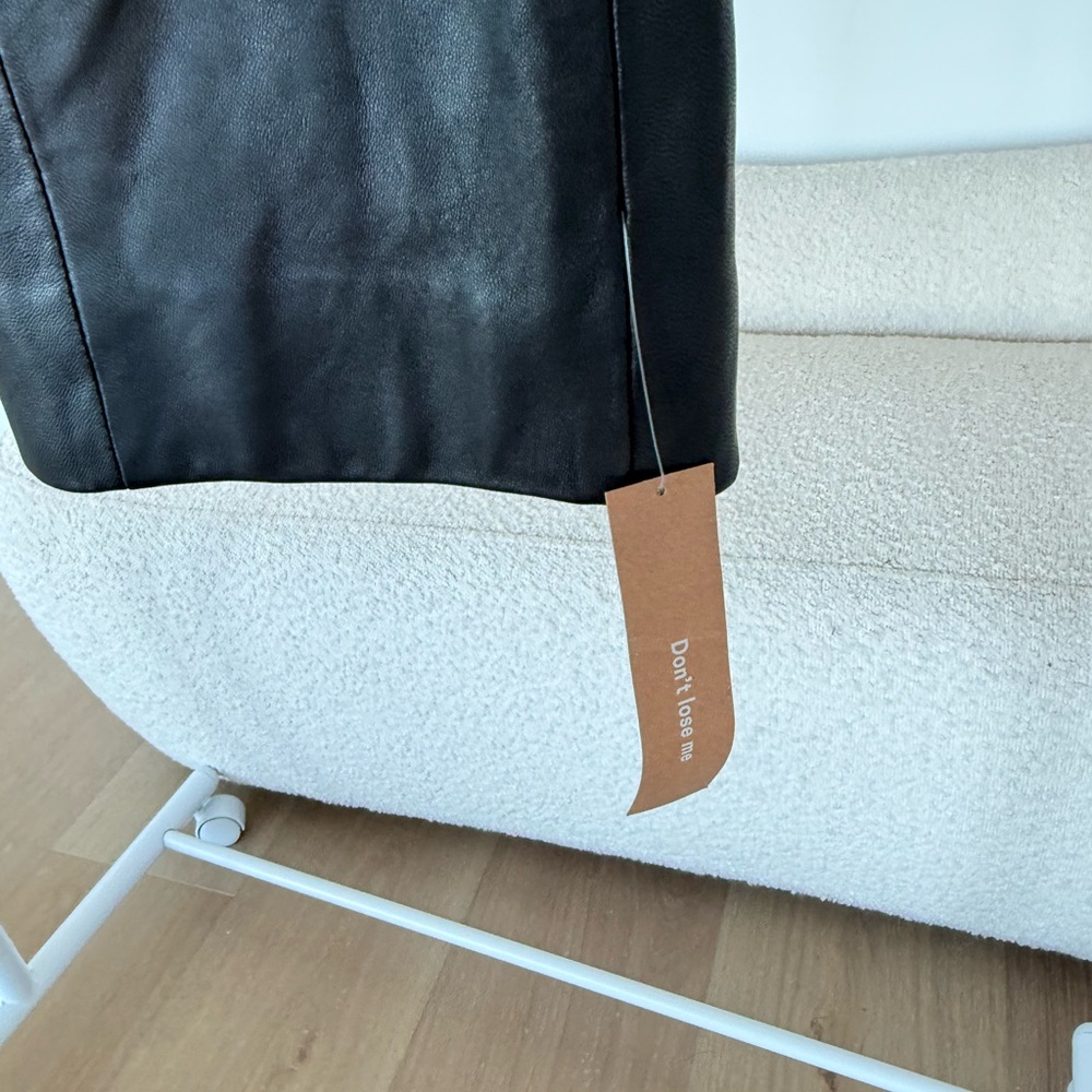 Reformation Black Leather Jacket - Picture 7 of 8